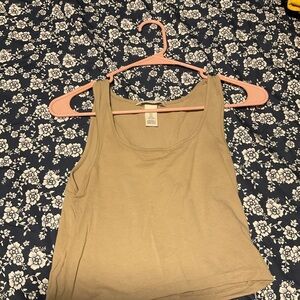 Women's Tan Sleeveless Top